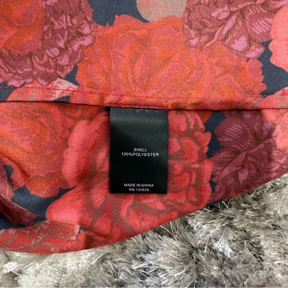 NWT L'Academie The Elaina Mini Dress in Red Peony - Picture 12 of 14